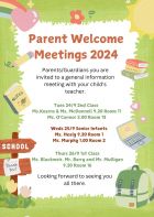 Parents Welcome Meetings 2024