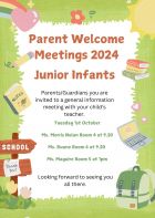 Junior Infants Welcome Meetings